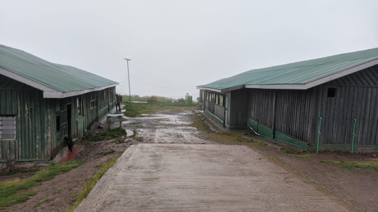Old Moses Camp on Sirimon Route Mount Kenya climbing accommodation