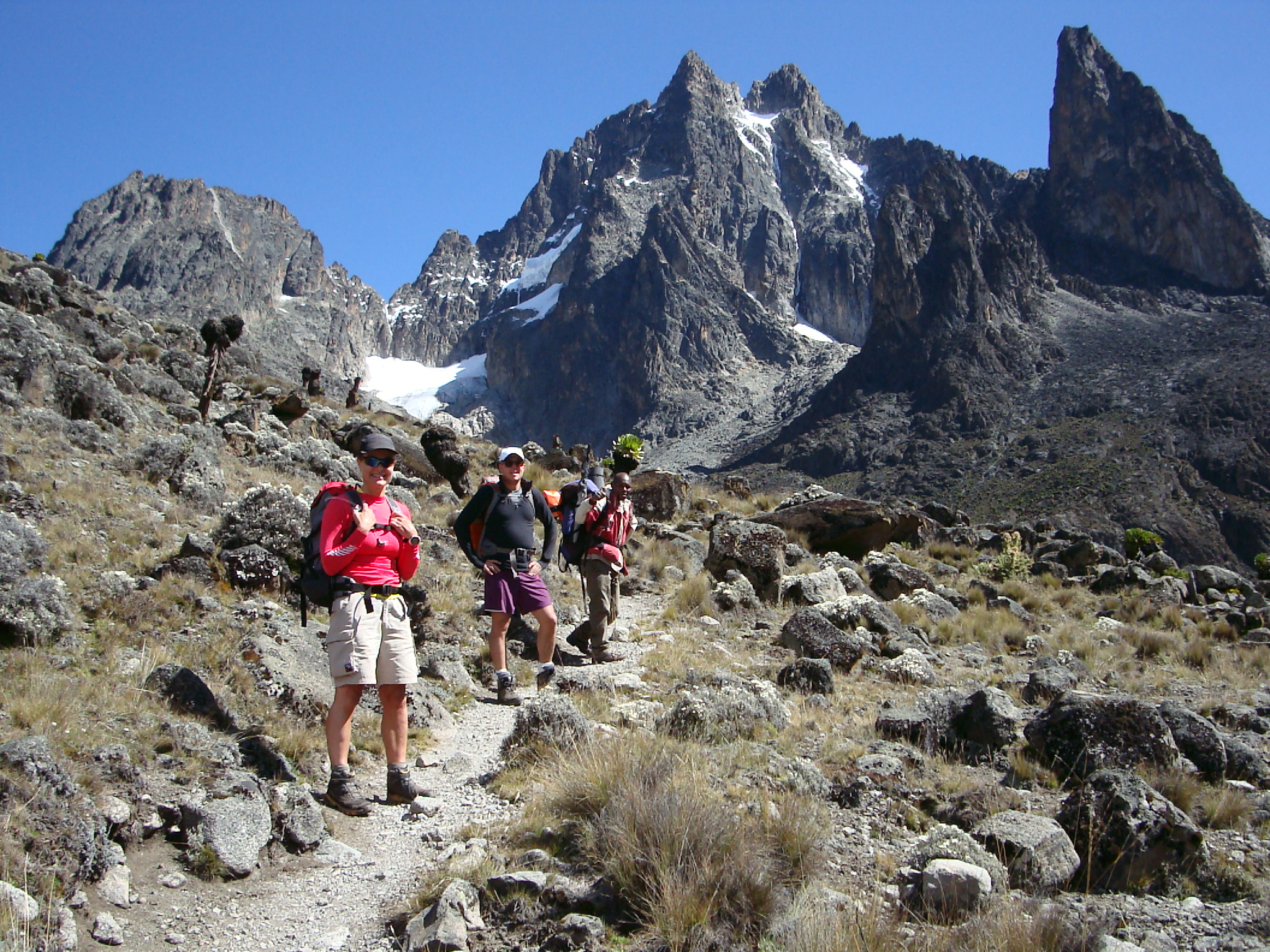 Mount Kenya climbing tours with experienced local guides